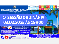 1ª SESSÃO ORDINÁRIA 03.02.2025 ÀS 19H00