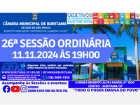 26ª SESSÃO ORDINÁRIA - 11.11.2024 ÀS 19H00.