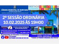 2ª SESSÃO ORDINÁRIA - 10.02.2025 ÀS 19H00.