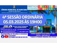 4ª SESSÃO ORDINÁRIA - 05.03.2025 ÀS 19H00.