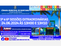 5ª e 6ª SESSÕES EXTRAORDINÁRIA - 24.06.2024 ÀS 13H00 E 13H10.