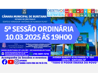 5ª SESSÃO ORDINÁRIA - 10.03.2025 ÀS 19H00.