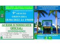 9ª SESSÃO ORDINÁRIA - 18/04/2022 - ÀS 19H00