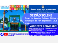 Câmara Municipal de Buritama realiza Sessão Solene de Posse e Instalação da 19ª Legislatura.