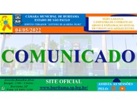 COMUNICADO - Disposição para toda a comunidade, para conhecimento e participação, obedecidos os termos da lei, o seguinte Projeto de Lei de autoria do Poder Executivo Municipal: PROJETO DE LEI Nº 34/22.