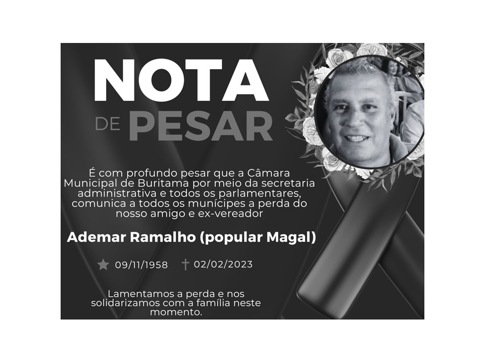 NOTA DE PESAR