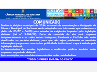 Suspensão Temporária de Conteúdos da Câmara Municipal de Buritama Durante o Período Eleitoral.